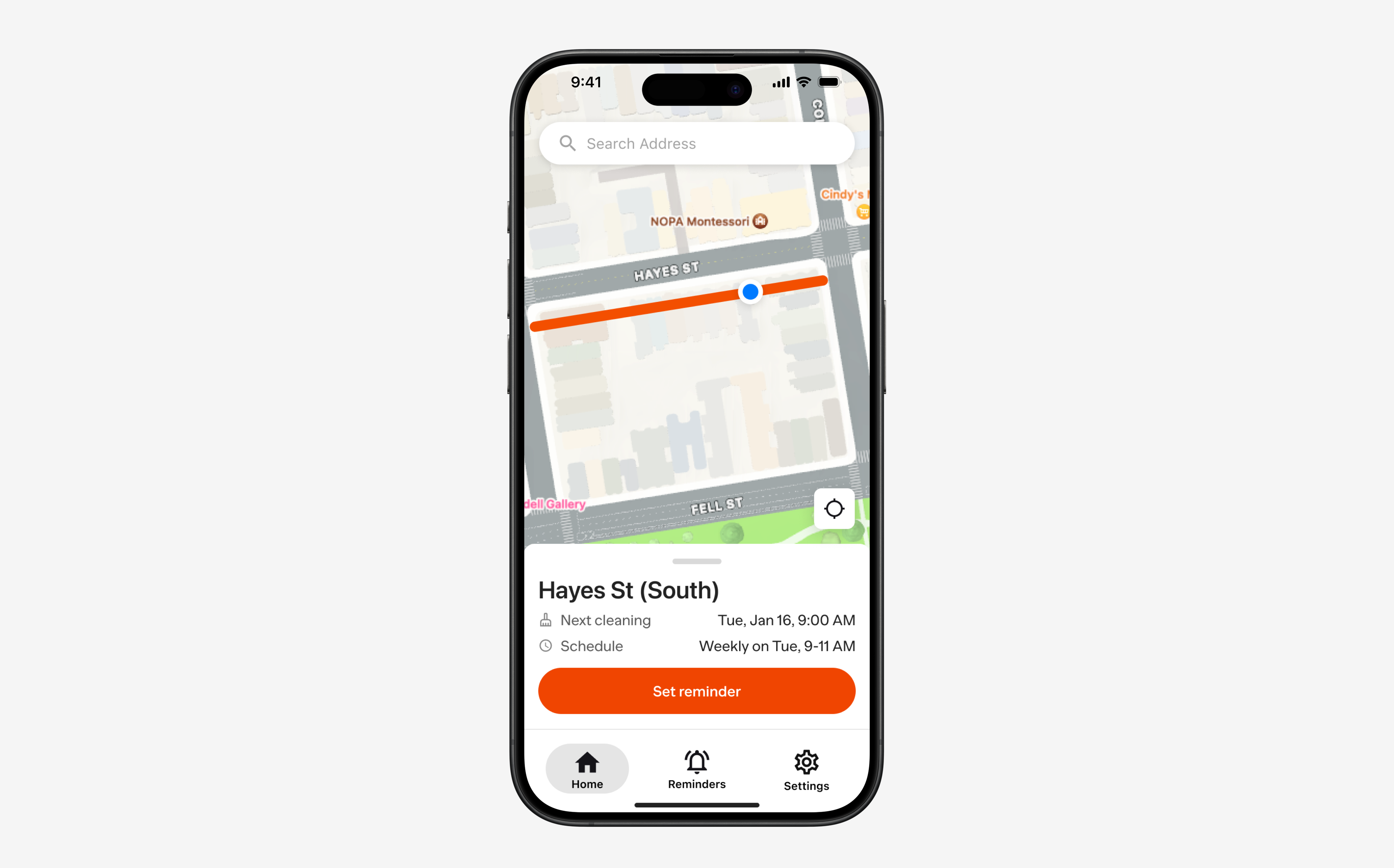 Street Cleaning Parking app hero